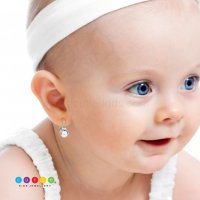 Dětské perlové náušničky Cutie C2414-10-C4-X-2