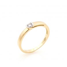 Zlatý prsten se zirkonem KO-226811814Z51