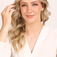 Křížek z bílého zlata ZP0390XJ70-8200