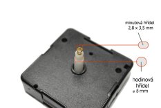 Hodinový strojek s příslušenstvím UTS Quartz-Movement 26,2 mm