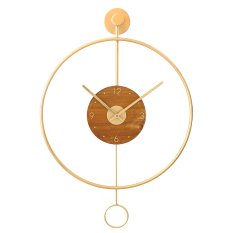 Designové kovové hodiny zlaté MPM Circulo - A E04.4285.80