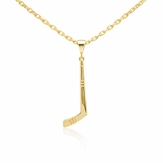 Zlatý přívěsek hokejka PA001478