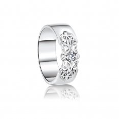 Dámský stříbrný snubní prsten 044W925