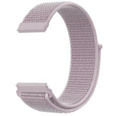 Růžový řemínek na suchý zip NY2PNK22 - 22 mm