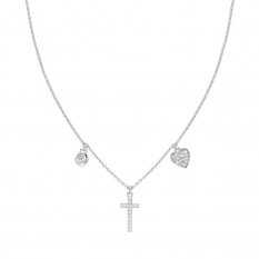 Stříbrný náhrdelník Amen CLCRCUBBZ