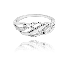 MINET Broušený stříbrný prsten JMAN0183SR64
