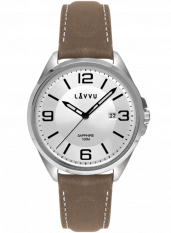 Pánské hodinky se safírovým sklem LAVVU HERNING Silver LWM0093