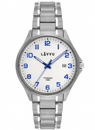 Pánské hodinky LAVVU TITANIUM LILLEHAMMER White LWM0121
