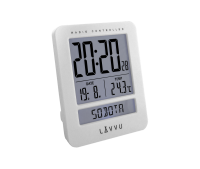 Digitální budík řízený rádiovým signálem LAVVU Duo White LAR0020