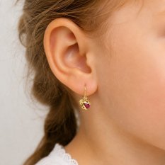 MOISS dětské náušnice ze žlutého zlata BERUŠKA EAX00327