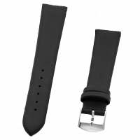 Černý kožený řemínek Diloy Essential 301.01.18 - 18 mm