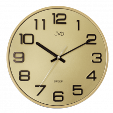 Nástěnné hodiny JVD SWEEP gold HX2472.9