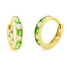 Dětské náušnice zlaté kroužky KLON-1200