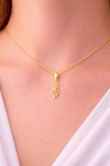 Zlatý přívěsek houslový klíč KLOP-051Z