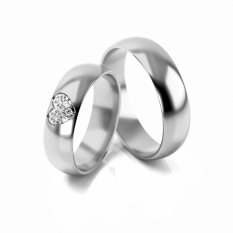 Zlaté snubní prsteny se zirkony vzor 310/W
