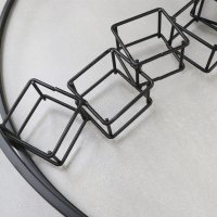 Velké nástěnné kovové hodiny MPM Simple Cubes E04.4114.90
