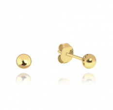 MINET Zlaté náušnice - Kuličky 3 mm JMG0018WGE03