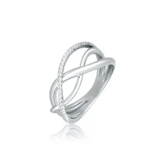 Stříbrný prsten se zirkony SVLR1260XK6BI57