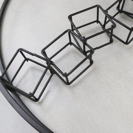 Velké nástěnné kovové hodiny MPM Simple Cubes E04.4114.90