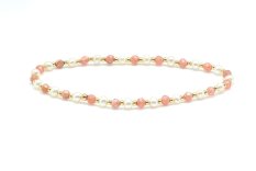 Zlatý náramek s perlou 160168