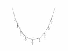 Stříbrný náhrdelník SVLN0183XH2BI45