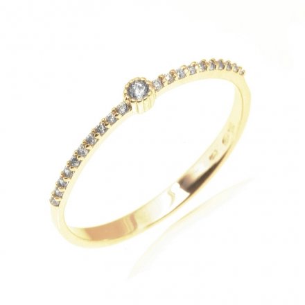 Zásnubní prsten ze žlutého zlata PO-2274Z