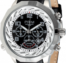 Pánské hodinky PRIM Time Zone Chrono W01P.10170.D