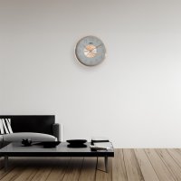 Designové kovové hodiny růžově zlacené PRIM Sensation E04P.4427.82