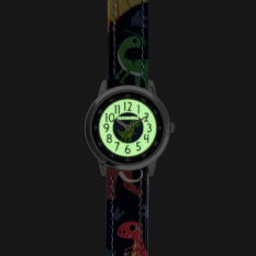 CLOCKODILE Svítící modré chlapecké dětské hodinky DINOSAUŘI CWB0100