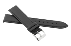 Černý kožený řemínek R41401/18 18 mm