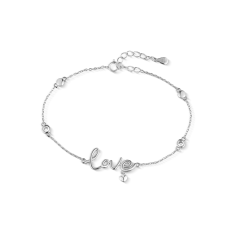 Stříbrný náramek LOVE SVLB0397XH2BI18