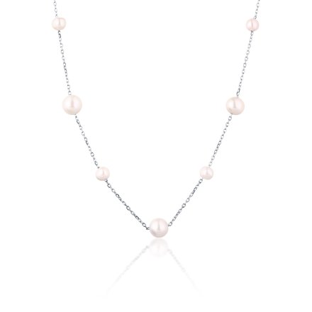 Stříbrný náhrdelník s perlou SVLN0067SD5P145