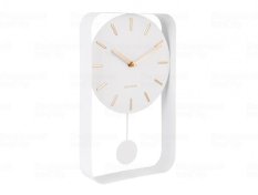 Designové kyvadlové nástěnné hodiny  Karlsson 5796WH