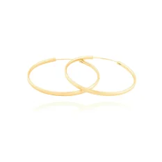 Stříbrné pozlacené kruhy 50 mm SVLE0217XD5GO50