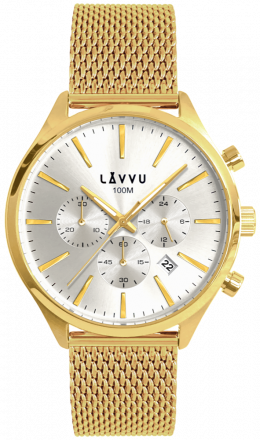 LAVVU Pánské hodinky CHRONOGRAPH NORRLAND s vodotěsností 100M  LWM0232