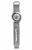 Šedé reflexní dětské hodinky na suchý zip CLOCKODILE REFLEX CWX0022
