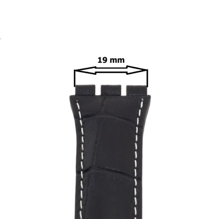Řemínek k hodinkám Swatch kůže modrý 19 mm 6431912ST13 Řemínek k hodinkám Swatch kůže modrý 19 mm 6431912ST13